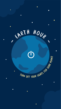 Earth Hour Switch Facebook Story Design