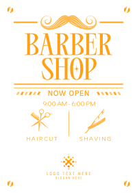 Classic Barber Shop Opening Poster Preview