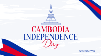 Rise Cambodian Flag Facebook Event Cover Design