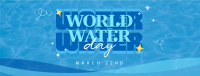 Quirky World Water Day Facebook cover Image Preview