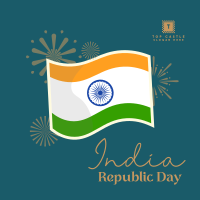 India Day Flag Instagram Post Design