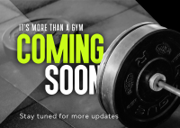 Stay Tuned Fitness Gym Teaser Postcard Image Preview