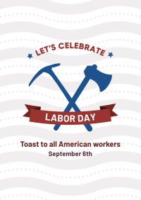 Labor Day Badge Flyer Image Preview