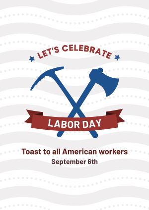 Labor Day Badge Flyer Image Preview