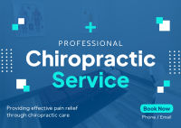 Professional Chiropractor Postcard Design