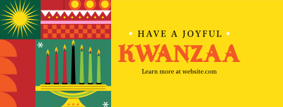 Geometric Kwanzaa Facebook cover Image Preview