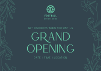 Floral Grand Opening Postcard Image Preview