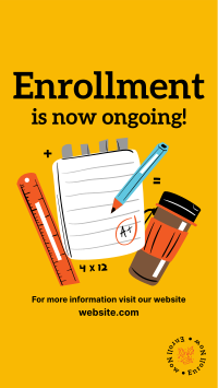 Enrollment Is Now Ongoing Facebook story Image Preview