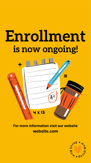 Enrollment Is Now Ongoing Facebook story Image Preview