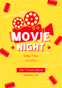 Movie Night Tickets Flyer Design