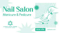 Groovy Nail Salon Facebook Event Cover Design