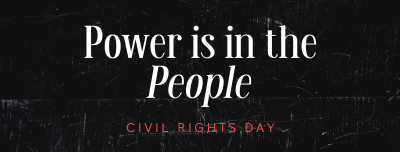 Strong Civil Rights Day Quote Facebook cover Image Preview