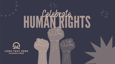 Celebrate Human rights Facebook event cover Image Preview