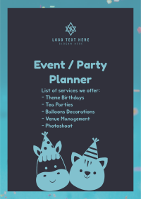 Kids Party Flyer Image Preview