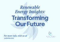 Renewable Energy Seminar Postcard Image Preview