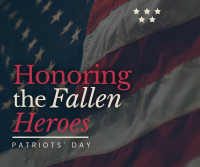 Honoring Fallen Soldiers Facebook Post Design