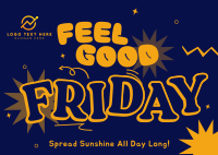 Feel Good Friday Postcard Design