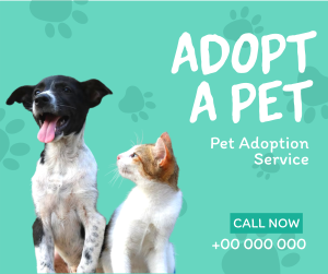 Pet Adoption Service Facebook post Image Preview