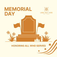 Memorial Day Tombstone Linkedin Post Image Preview