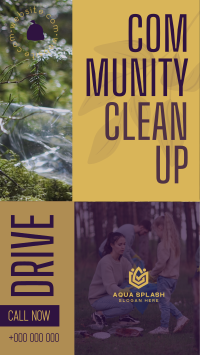 Community Clean Up Drive TikTok Video Image Preview