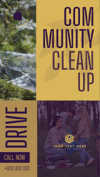 Community Clean Up Drive TikTok video Image Preview