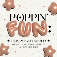 Elegant Party Supplies Instagram Post Design