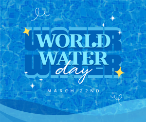 Quirky World Water Day Facebook post Image Preview