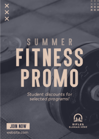 Summer Fitness Deals Poster Design