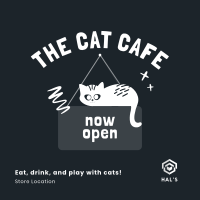 Cat Cafe Open Instagram Post Image Preview