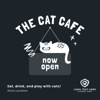 Cat Cafe Open Instagram Post Preview