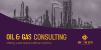 Oil and Gas Business Twitter Post Design