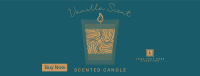 Illustrated Scented Candle Facebook cover Image Preview