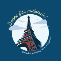 Eiffel Tower Pop Instagram Post Design