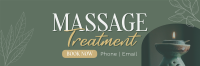 Massage Treatment Wellness Twitter Header Design