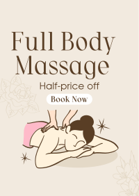 Body Massage Promo Poster Design