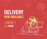 Pizza Delivery Facebook Post Design