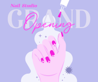 Nail Salon Opening Facebook Post Design
