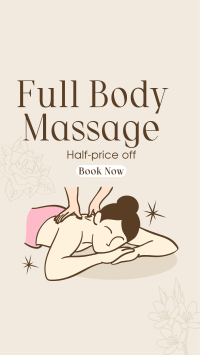 Body Massage Promo Instagram Reel Design