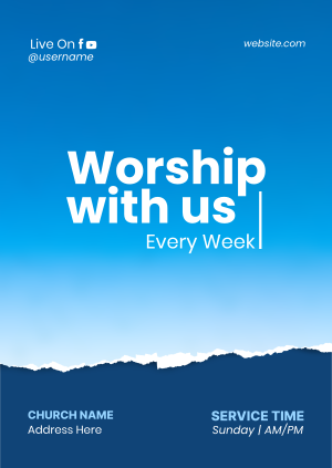 Worship With Us Poster Image Preview