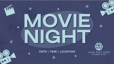 Grunge Movie Night Facebook event cover Image Preview