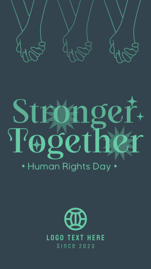 Stronger Together this Human Rights Day Facebook story Image Preview