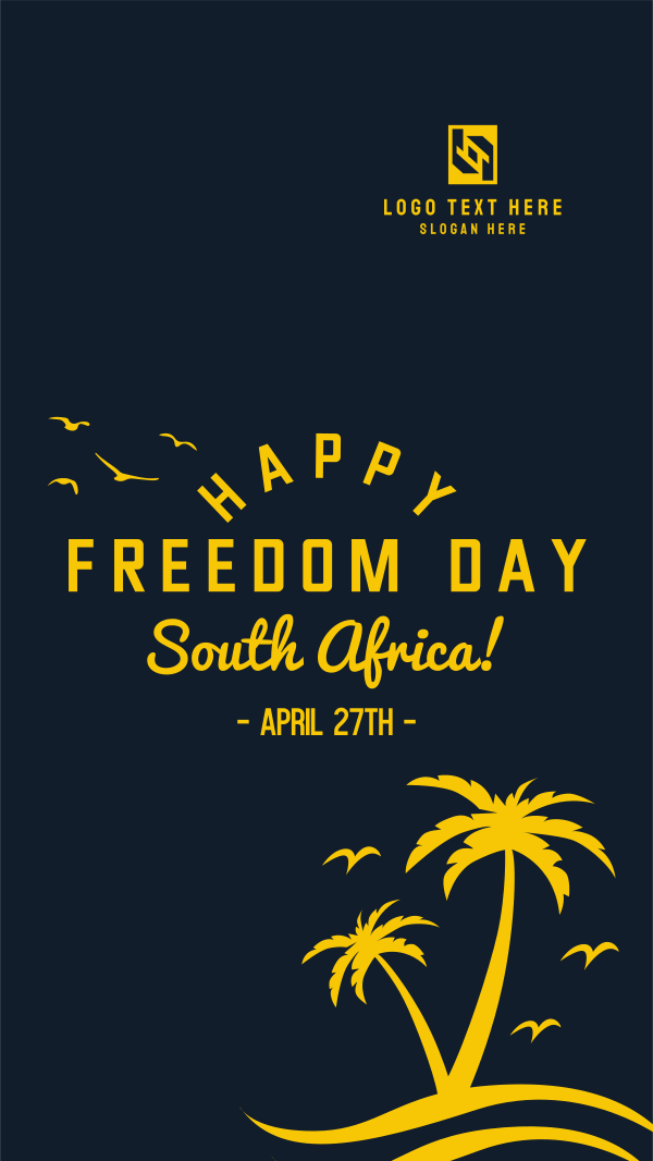 South Africa Freedom Instagram Story Design Image Preview