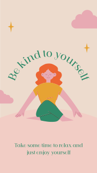 Be Kind To Yourself Facebook Story Design