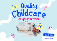 Quality Childcare Services Postcard Image Preview