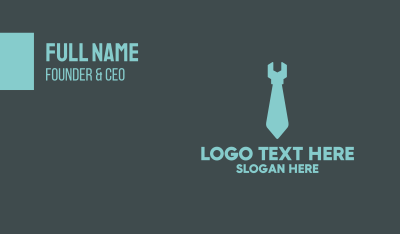 Wrench Tie Business Card