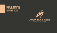 Wild Brown Hawk Business Card Preview