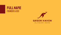 Aussie Red Kangaroo Business Card Image Preview