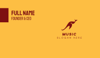 Aussie Red Kangaroo Business Card Image Preview