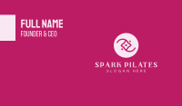 Pink Fashion Flower Business Card Image Preview