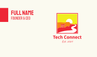 Asian Sunset Business Card Image Preview